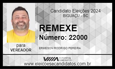 Candidato REMEXE 2024 - BIGUAÇU - Eleições