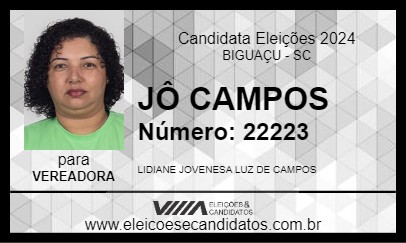 Candidato JÔ CAMPOS 2024 - BIGUAÇU - Eleições