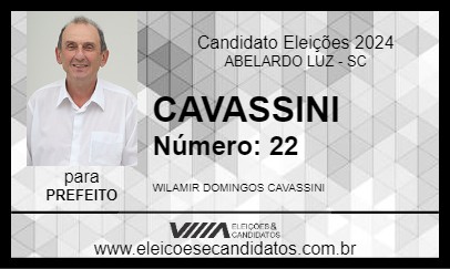 Candidato CAVASSINI 2024 - ABELARDO LUZ - Eleições