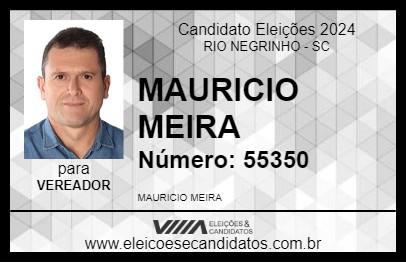 Candidato MAURICIO MEIRA 2024 - RIO NEGRINHO - Eleições