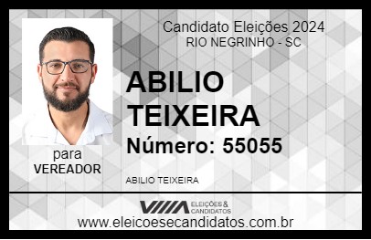 Candidato ABILIO TEIXEIRA 2024 - RIO NEGRINHO - Eleições