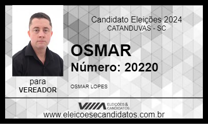 Candidato OSMAR 2024 - CATANDUVAS - Eleições