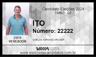 Candidato ITO 2024 - TIMBÓ - Eleições