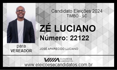 Candidato ZÉ LUCIANO 2024 - TIMBÓ - Eleições