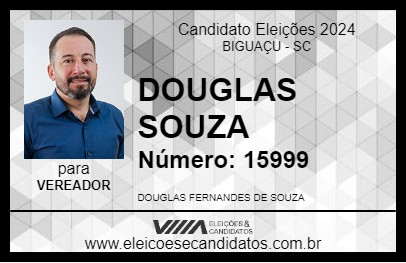 Candidato DOUGLAS SOUZA 2024 - BIGUAÇU - Eleições