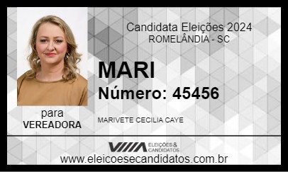 Candidato MARI 2024 - ROMELÂNDIA - Eleições