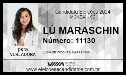 Candidato LÚ MARASCHIN 2024 - MONDAÍ - Eleições