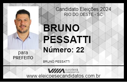 Candidato BRUNO PESSATTI 2024 - RIO DO OESTE - Eleições