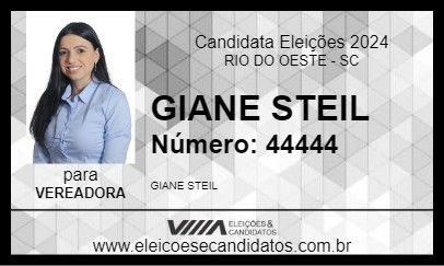 Candidato GIANE STEIL 2024 - RIO DO OESTE - Eleições