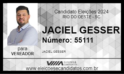 Candidato JACIEL GESSER 2024 - RIO DO OESTE - Eleições