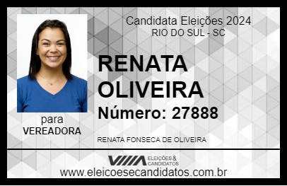 Candidato RENATA OLIVEIRA 2024 - RIO DO SUL - Eleições