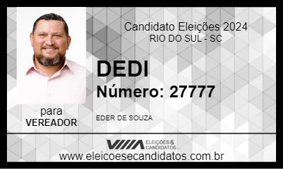 Candidato DEDI 2024 - RIO DO SUL - Eleições