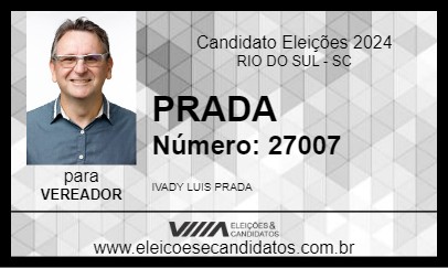 Candidato PRADA 2024 - RIO DO SUL - Eleições