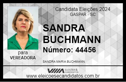 Candidato SANDRA BUCHMANN 2024 - GASPAR - Eleições