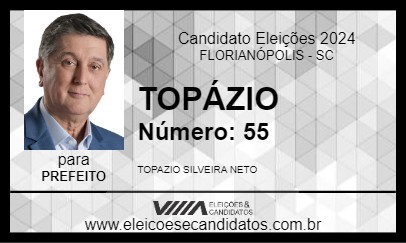 Candidato TOPÁZIO 2024 - FLORIANÓPOLIS - Eleições