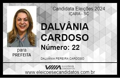 Candidato DALVANIA CARDOSO 2024 - IÇARA - Eleições