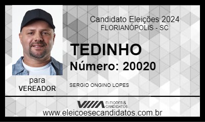 Candidato TEDINHO 2024 - FLORIANÓPOLIS - Eleições