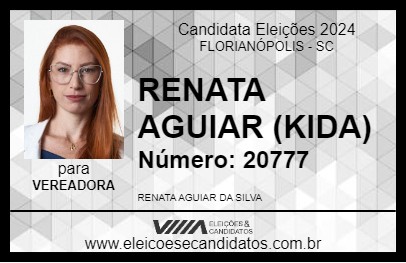 Candidato RENATA AGUIAR (KIDA) 2024 - FLORIANÓPOLIS - Eleições