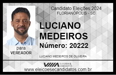 Candidato LUCIANO MEDEIROS 2024 - FLORIANÓPOLIS - Eleições