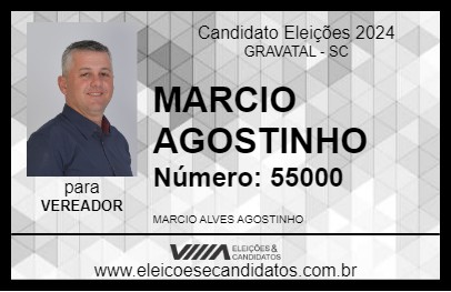 Candidato MARCIO AGOSTINHO 2024 - GRAVATAL - Eleições