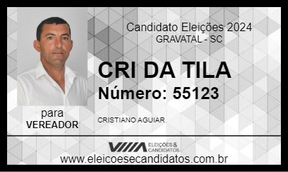 Candidato CRI DA TILA 2024 - GRAVATAL - Eleições