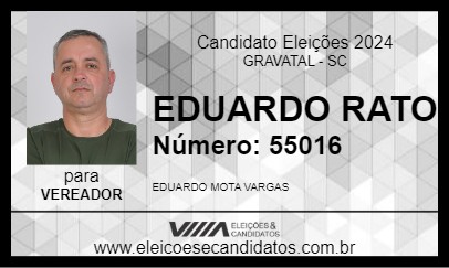 Candidato EDUARDO RATO 2024 - GRAVATAL - Eleições