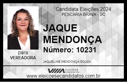 Candidato JAQUE MENDONÇA 2024 - PESCARIA BRAVA - Eleições