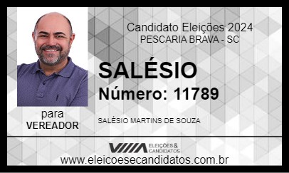 Candidato SALÉSIO 2024 - PESCARIA BRAVA - Eleições