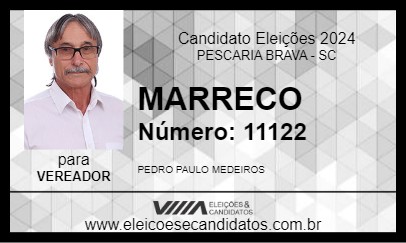 Candidato MARRECO 2024 - PESCARIA BRAVA - Eleições