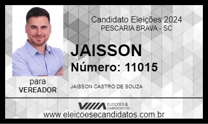 Candidato JAISSON 2024 - PESCARIA BRAVA - Eleições