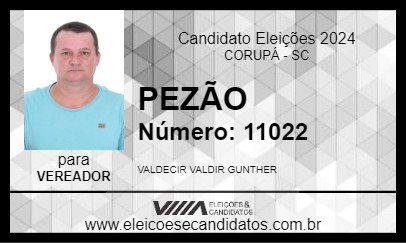 Candidato PEZÃO 2024 - CORUPÁ - Eleições