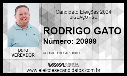 Candidato RODRIGO GATO 2024 - BIGUAÇU - Eleições