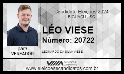 Candidato LÉO VIESE 2024 - BIGUAÇU - Eleições