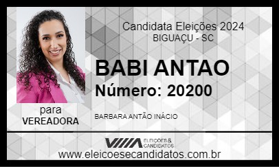 Candidato BABI ANTAO 2024 - BIGUAÇU - Eleições