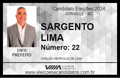 Candidato SARGENTO LIMA 2024 - JOINVILLE - Eleições