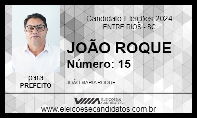 Candidato JOÃO ROQUE 2024 - ENTRE RIOS - Eleições