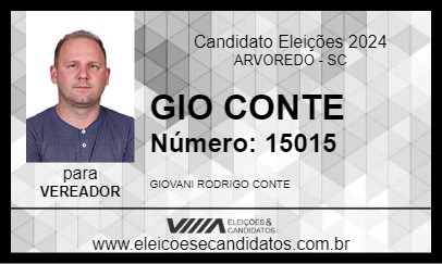 Candidato GIO CONTE 2024 - ARVOREDO - Eleições