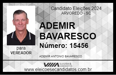 Candidato ADEMIR BAVARESCO 2024 - ARVOREDO - Eleições