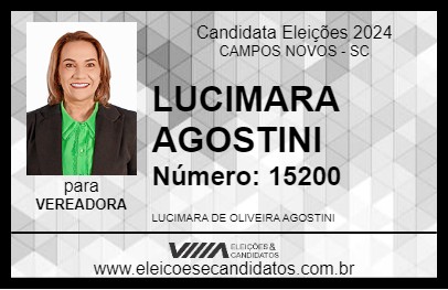 Candidato LUCIMARA AGOSTINI 2024 - CAMPOS NOVOS - Eleições