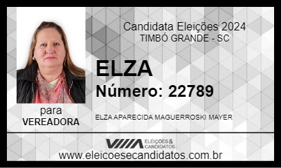 Candidato ELZA 2024 - TIMBÓ GRANDE - Eleições