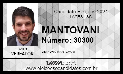 Candidato MANTOVANI 2024 - LAGES - Eleições