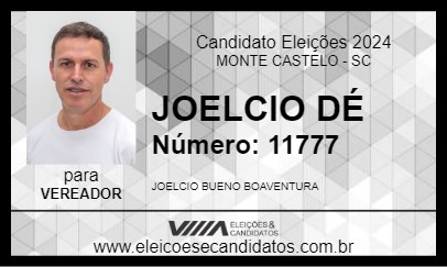 Candidato JOELCIO DÉ 2024 - MONTE CASTELO - Eleições