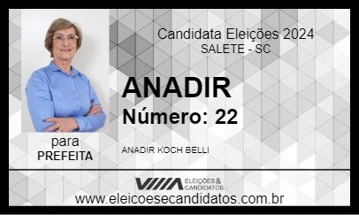 Candidato ANADIR 2024 - SALETE - Eleições