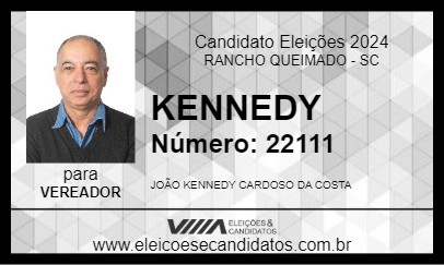 Candidato KENNEDY 2024 - RANCHO QUEIMADO - Eleições