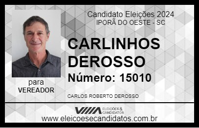 Candidato CARLINHOS  DEROSSO 2024 - IPORÃ DO OESTE - Eleições