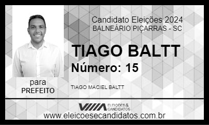 Candidato TIAGO BALTT 2024 - BALNEÁRIO PIÇARRAS - Eleições