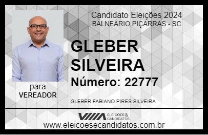 Candidato GLEBER SILVEIRA 2024 - BALNEÁRIO PIÇARRAS - Eleições