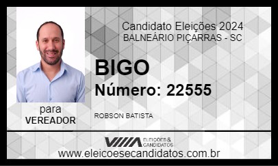 Candidato BIGO 2024 - BALNEÁRIO PIÇARRAS - Eleições