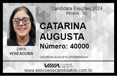 Candidato CATARINA AUGUSTA 2024 - PENHA - Eleições