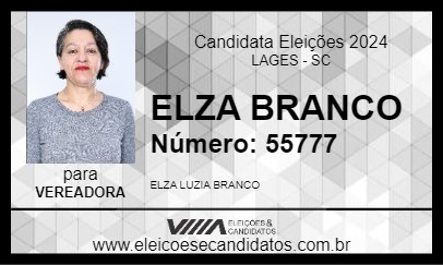 Candidato ELZA BRANCO 2024 - LAGES - Eleições